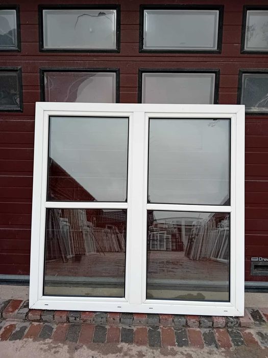 Okna 176x173 pcv okno duże dwuskrzydłowe plastikowe DOWÓZ CAŁY KRAJ