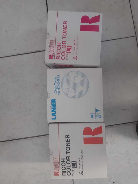 Toner RICOH Type 8200D | 3210 D | Type L1 mangenta Cyan & preto - NOVO