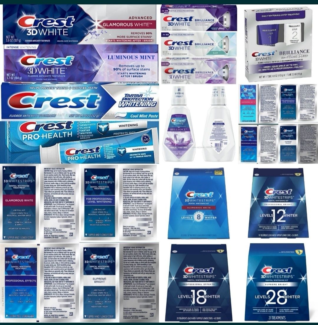 Crest 3D Professional whitestrips профессиональные полоски отбеливание