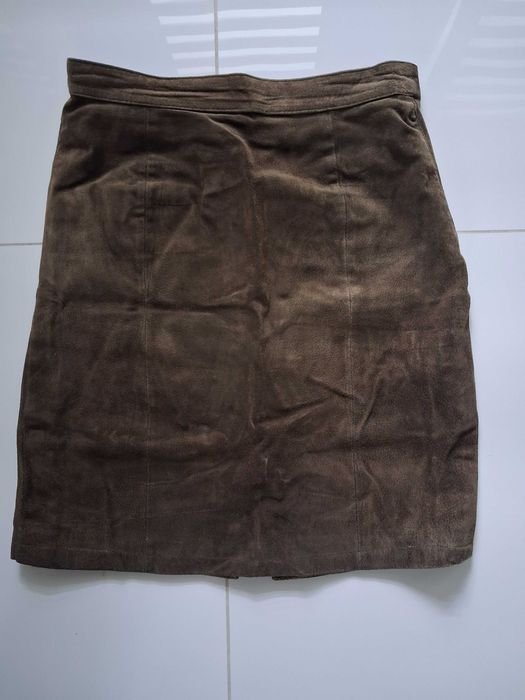 Skórzana, krótka spódnica, r. M.