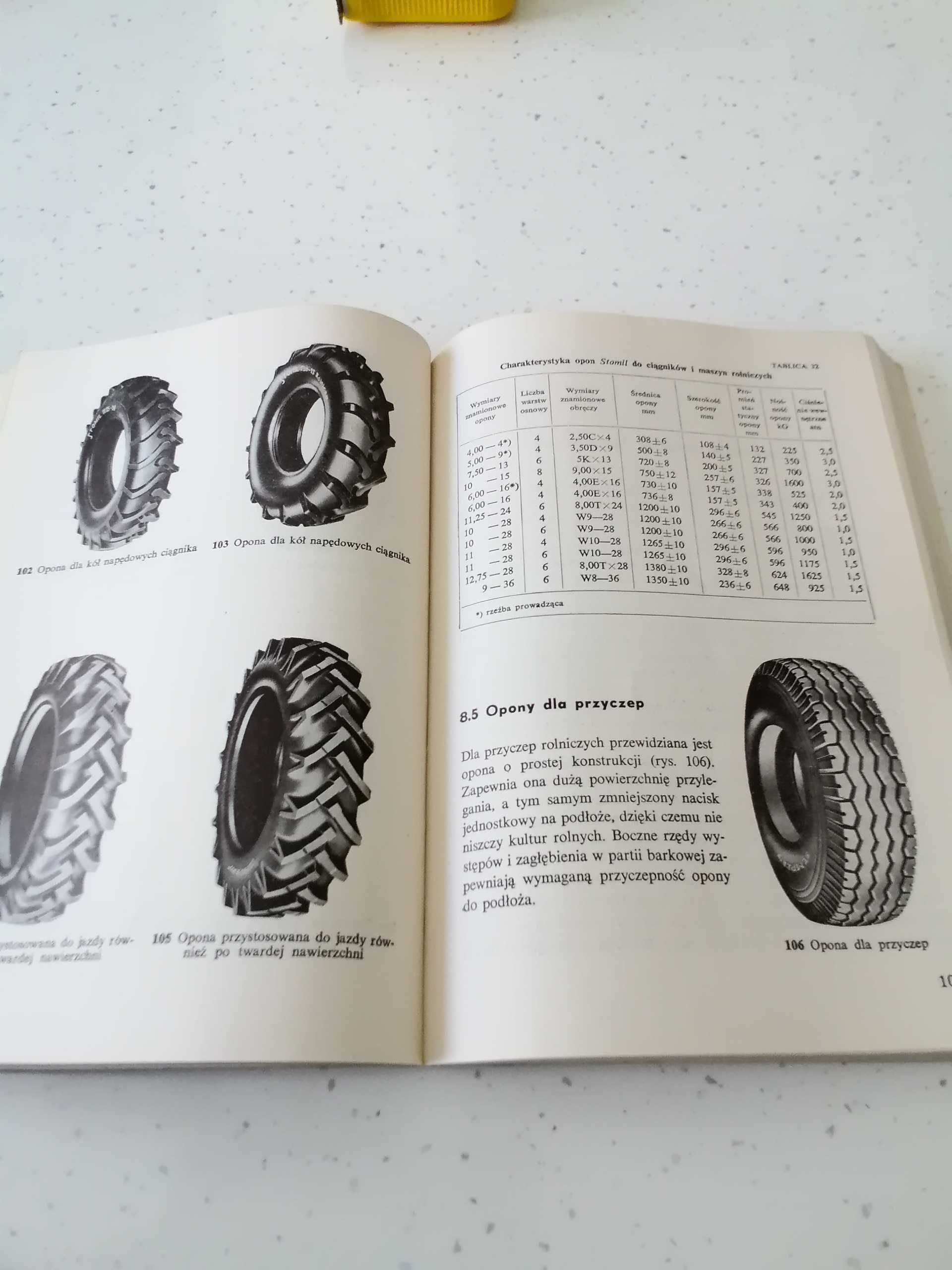 OGUMIENIE pojazdów mechanicznych - książka z roku 1965