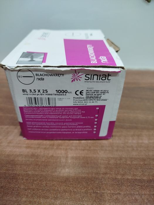 Wkręt do G-K BL SINIAT 3,5/25 mm (1000 szt.)