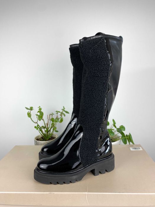 NOWE czarne złote buty kozaki eva longoria r. 40 n17p