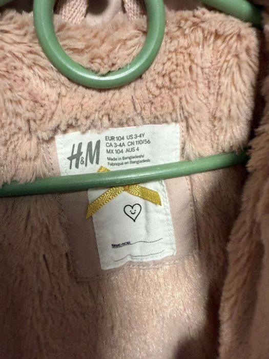 Куртка парка hm 3/4р 104см