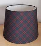 Abajur Ikea Ryra - xadrez azul vermelho/ red blue tartan plaid