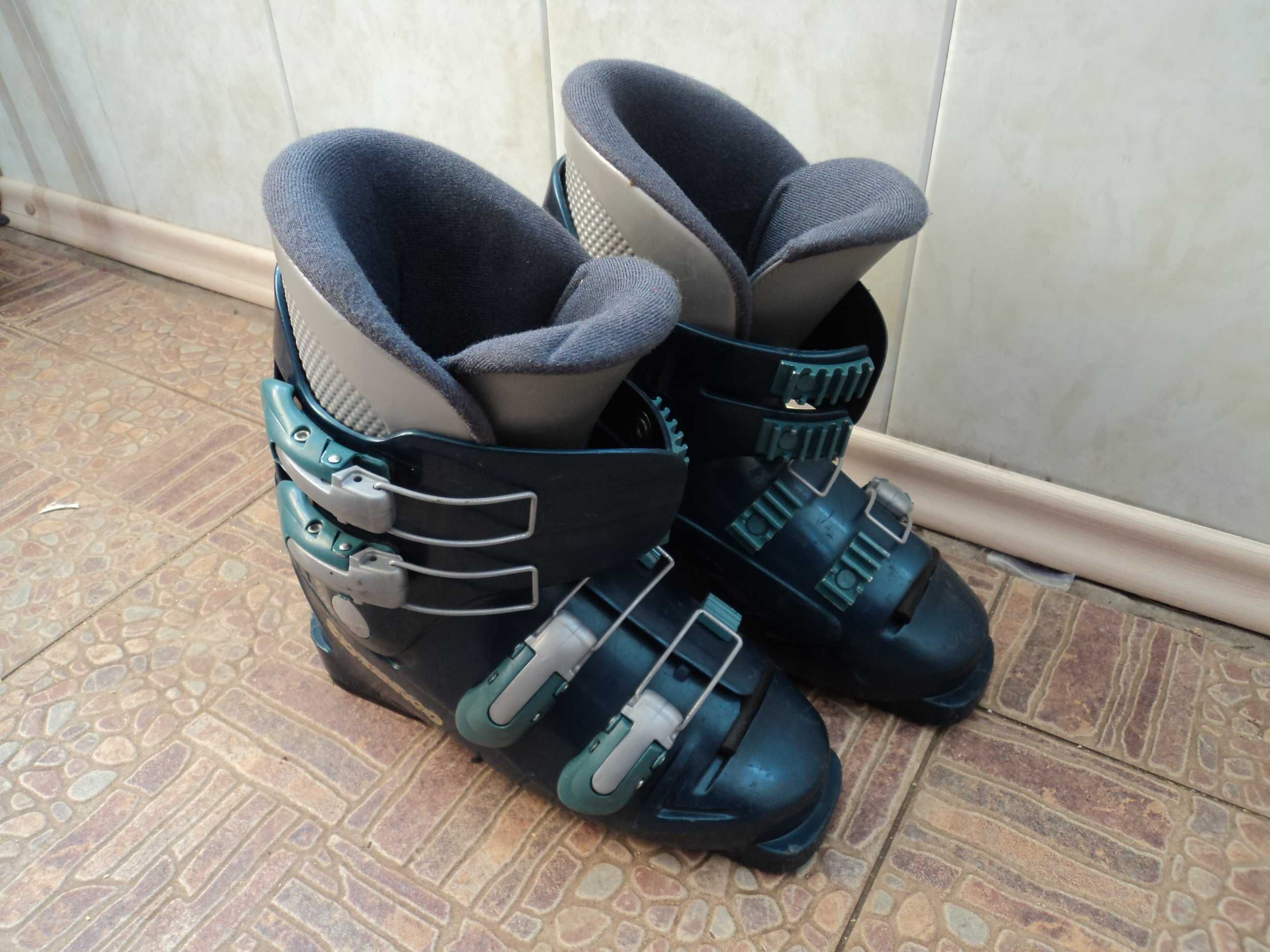 Горные лыжи, палки и ботинки