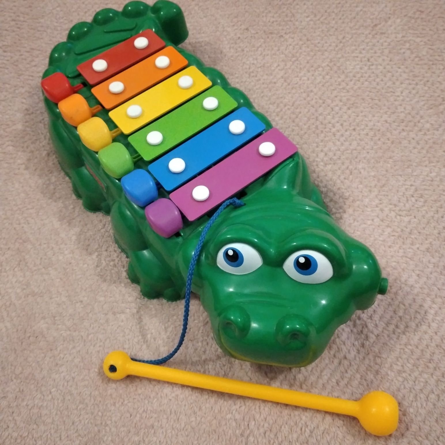 Fisher Price krokodyl cymbałki