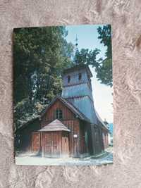 Stara widokówka pocztówka PRL SROMOWCE NIŻNE kościół