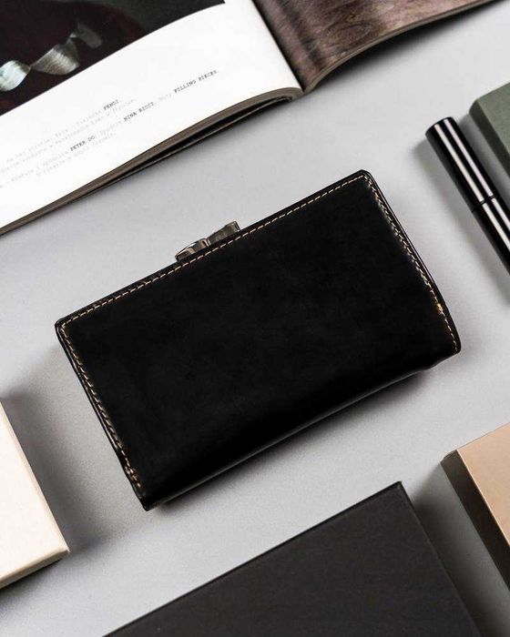 Portfel Damski PIERRE CARDIN Klasyczny SKÓRZANY Elegancki na Bigiel