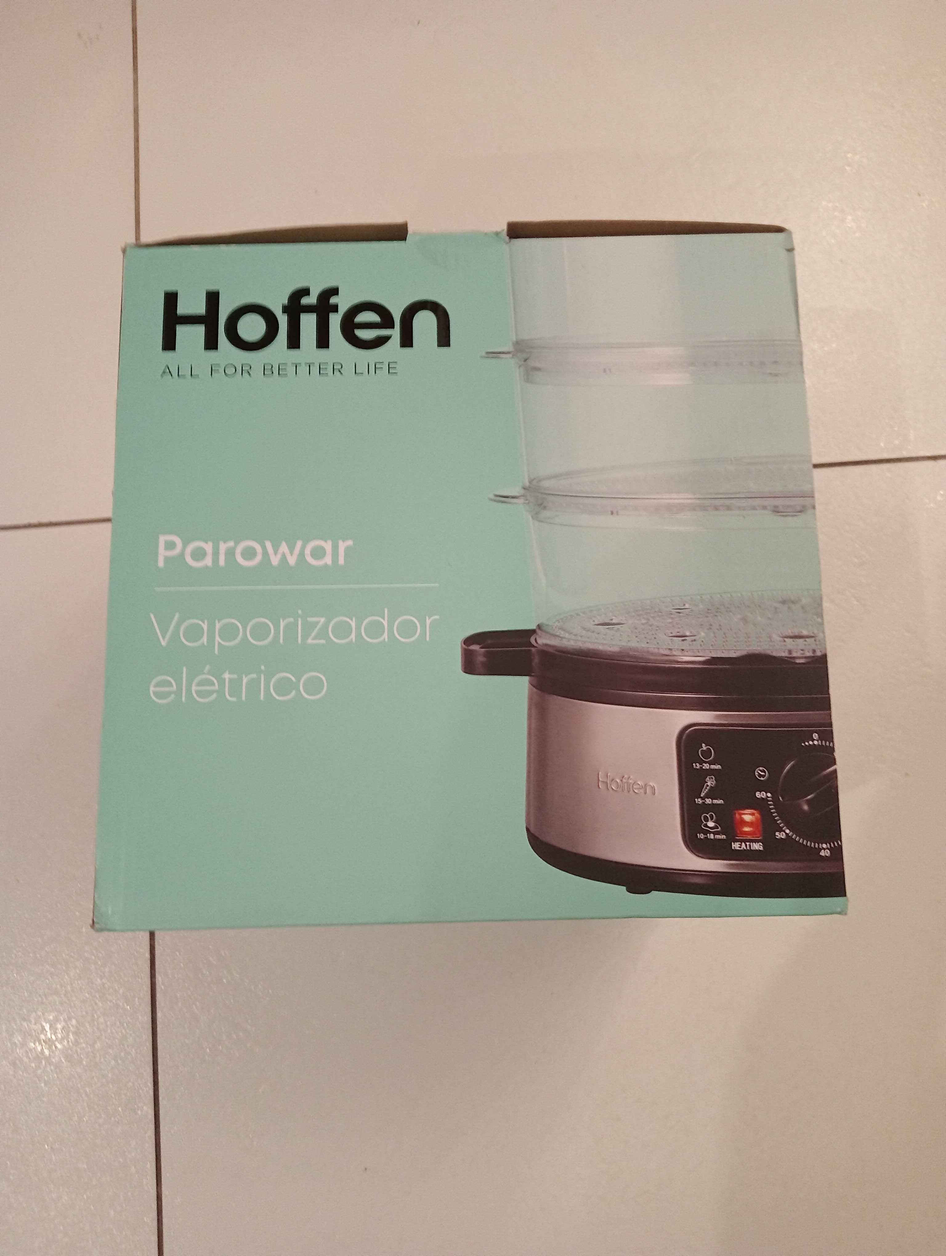 Parowar Hoffen  8,5 l czarny 900 W nowy