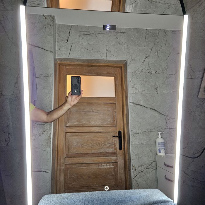 Lustro Venti Prestige 80x64 led temperatura i godzina