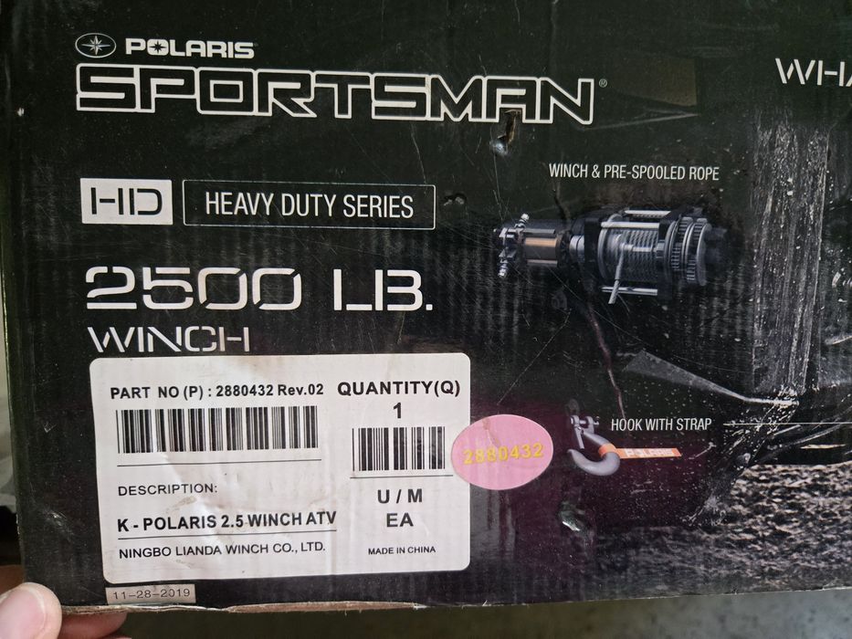 Fabrycznie nowa wciągarka 2500 z pilotem na kierownicy do Polaris Spor