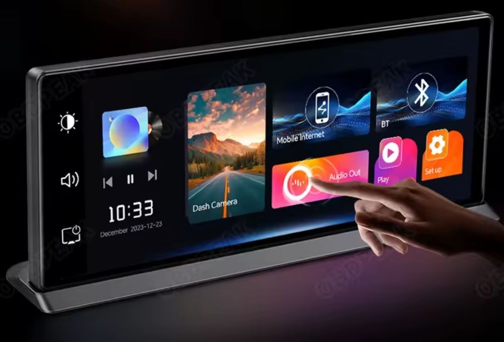 11,3" monitor wideorejestrator android auto