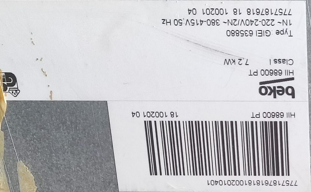 Szkło Beko HII 68600 PT