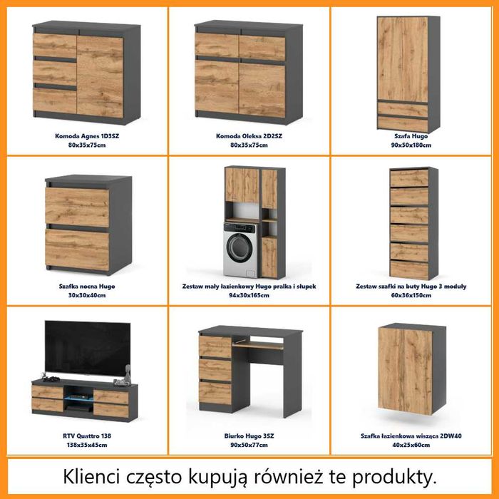 Komoda Wysoka Nowoczesna Do Salonu 70cm Szafka Młodzieżowa 5 Szuflad