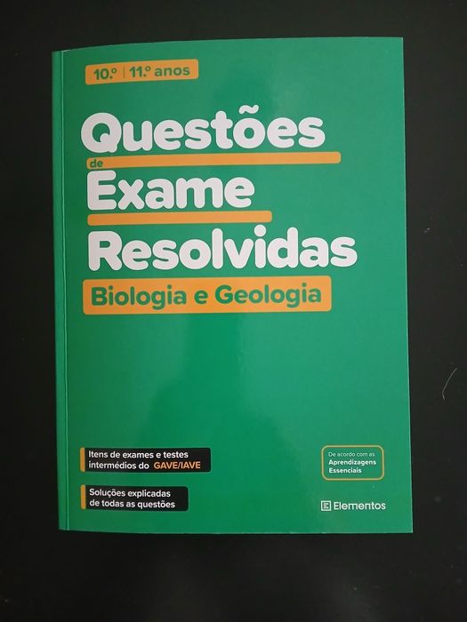 Questões de Exame Resolvidas, Biologia/Geologia. 10/11 anos. Elementos