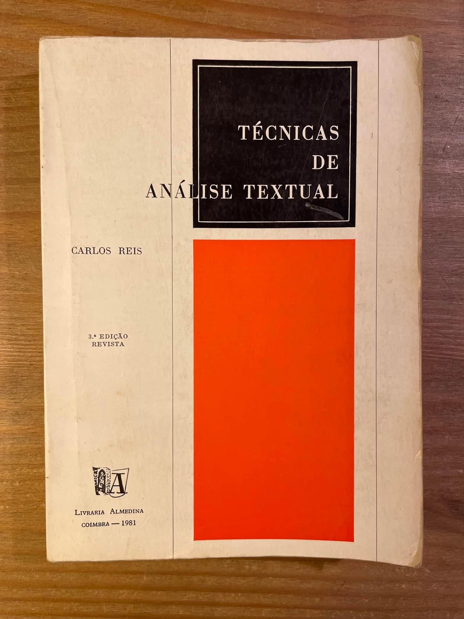 Técnicas de Análise Textual - Carlos Reis (portes grátis)