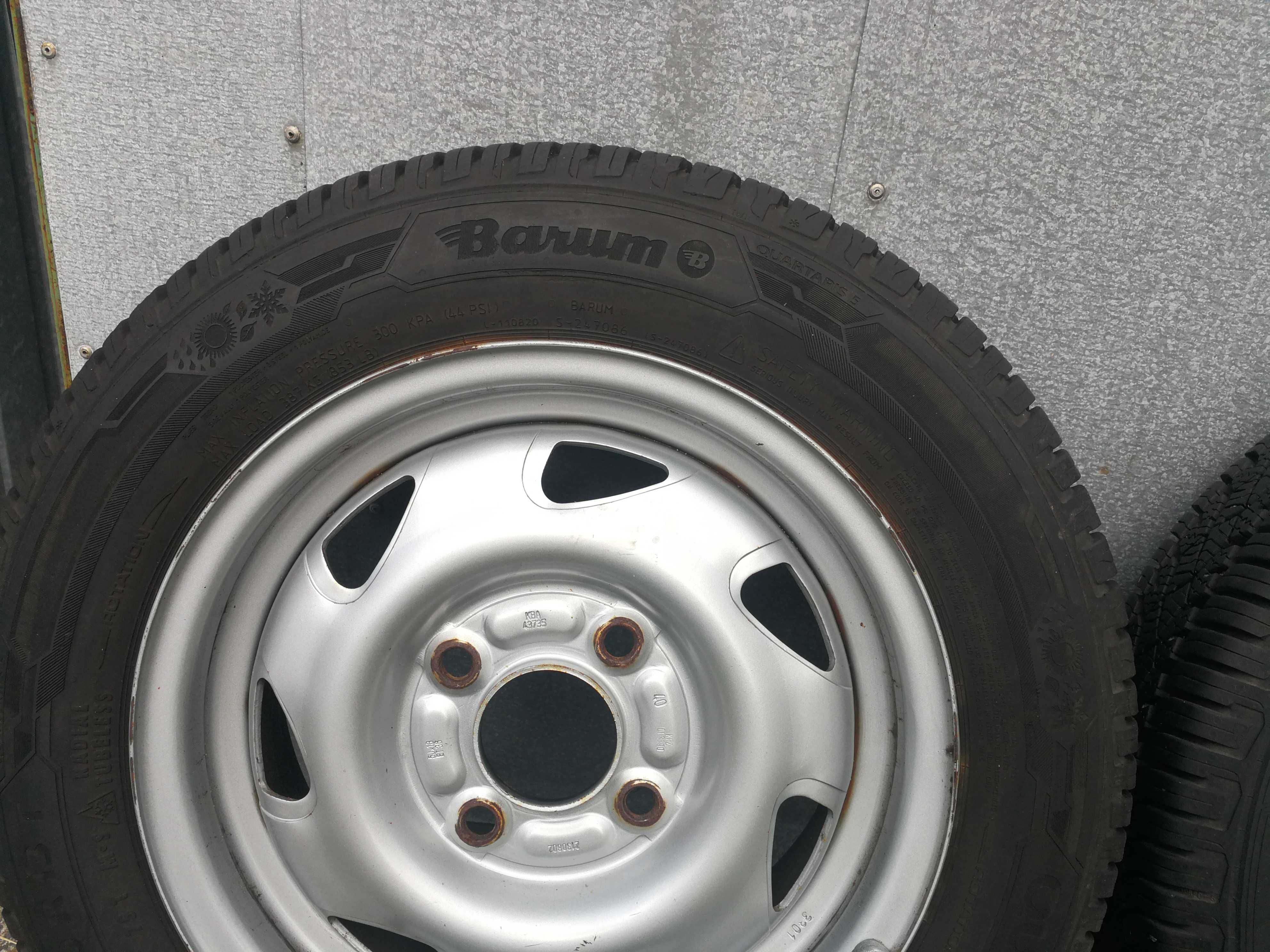 Sprzedam 4 koła 4 x 108 x 13 '' opony zimowe  155/70/13''