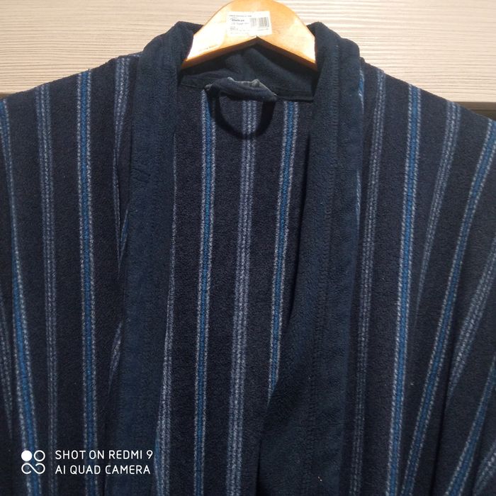 Szlafrok męski, granatowy, Marc& Spencer, rozmiar XL