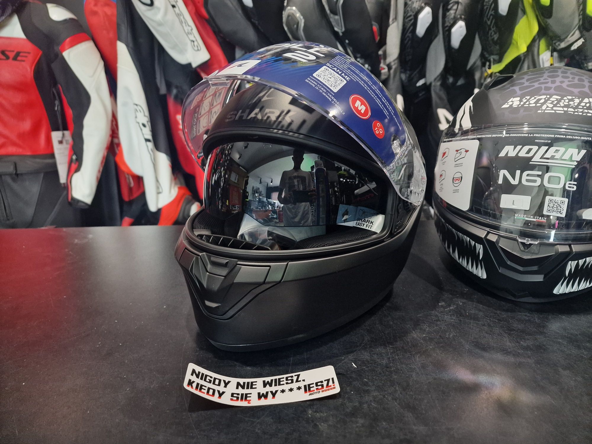 MotoSzafa KASK SHARK RIDILL 2 BLANK matt black !gratisy/raty!