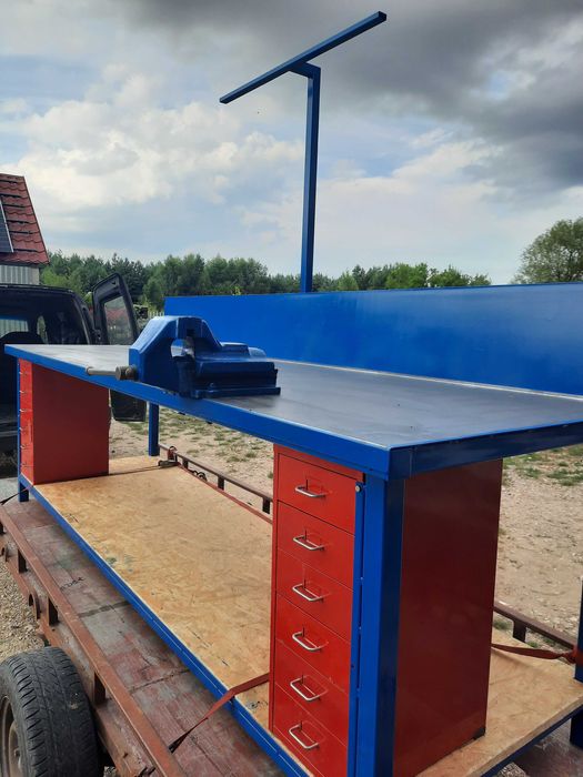 Solidny stół ślusarski warsztatowy