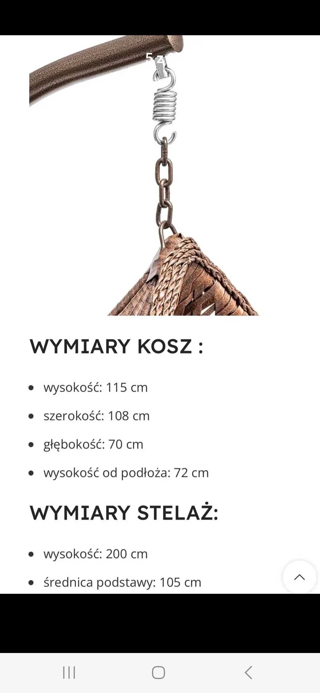 NOWE fotele wiszące typu kokon w stylu Boho
