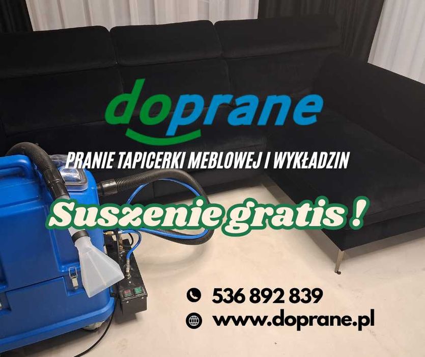 Pranie, czyszczenie suszenie tapicerki meblowej i wykladziny oraz ozon