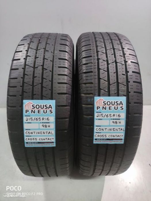 2 pneus semi novos 215-65r16 continental - oferta da entrega