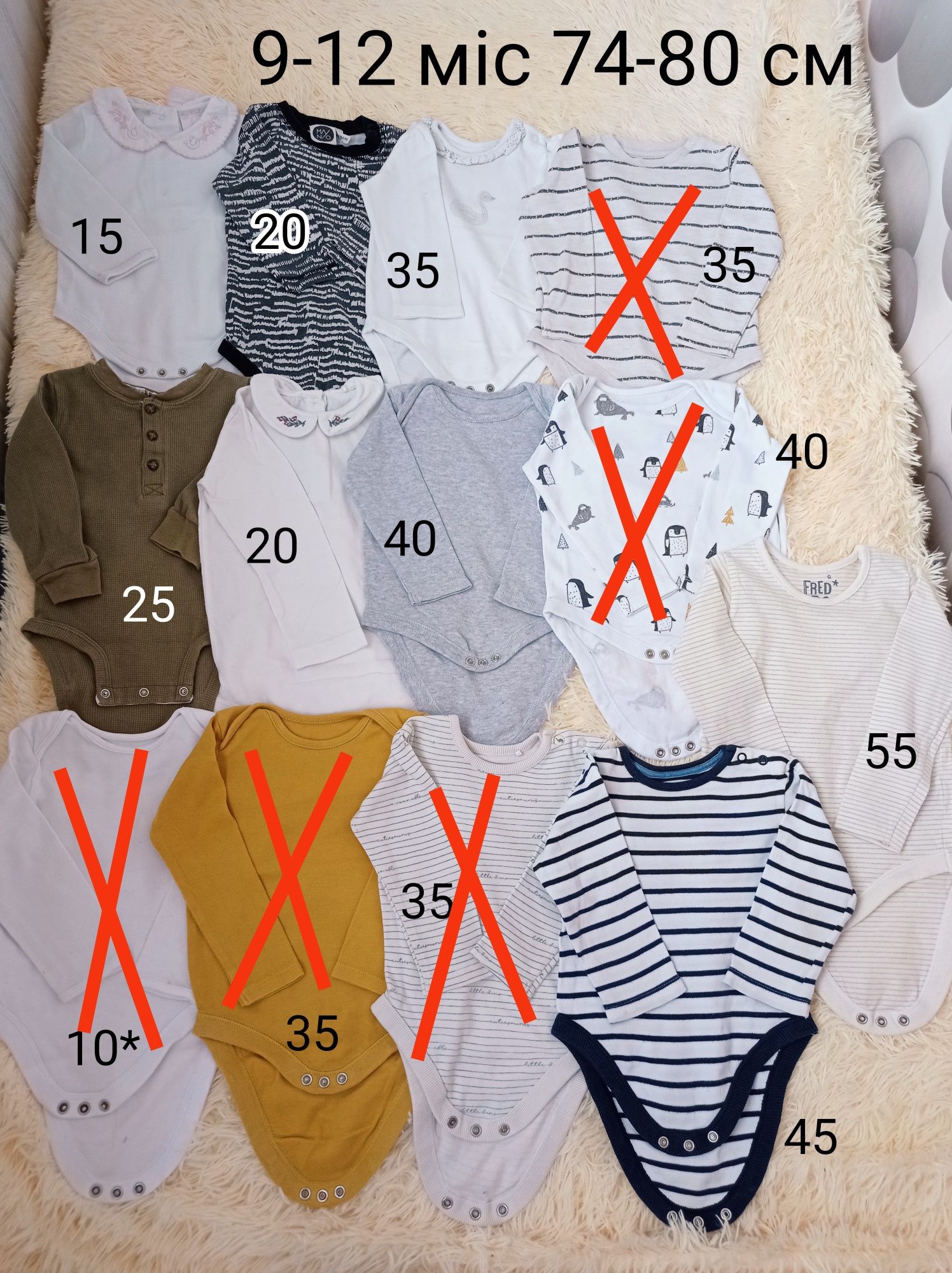для новорожденных боди песочники футболка лосіни шорты платья 9-12 74-