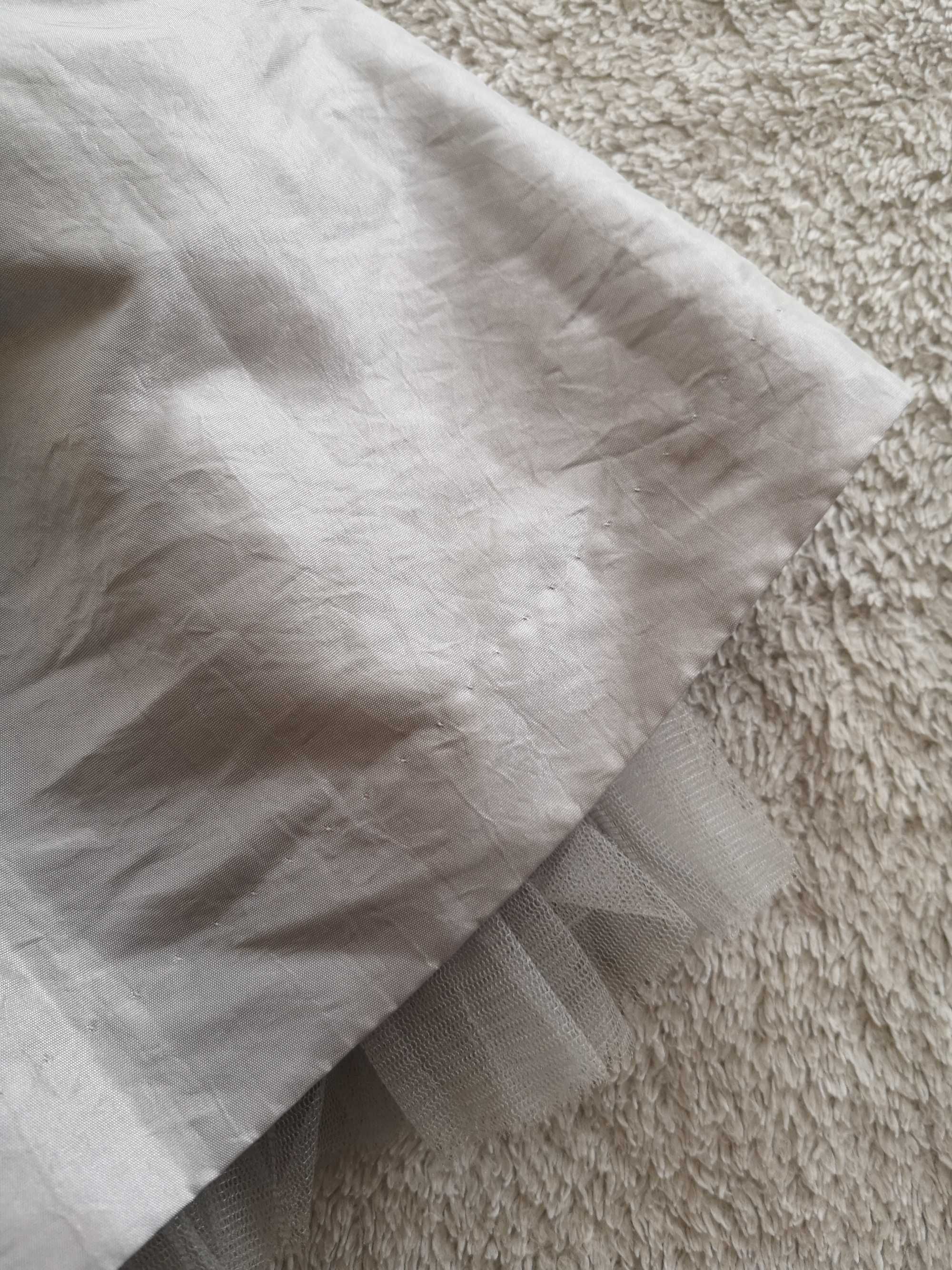 Szara srebrna elegancka sukienka H&M 80 kot kotek Hello Kitty jak nowa