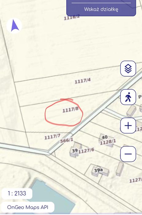 Działka rolna 53ar Łęg Przedmiejski