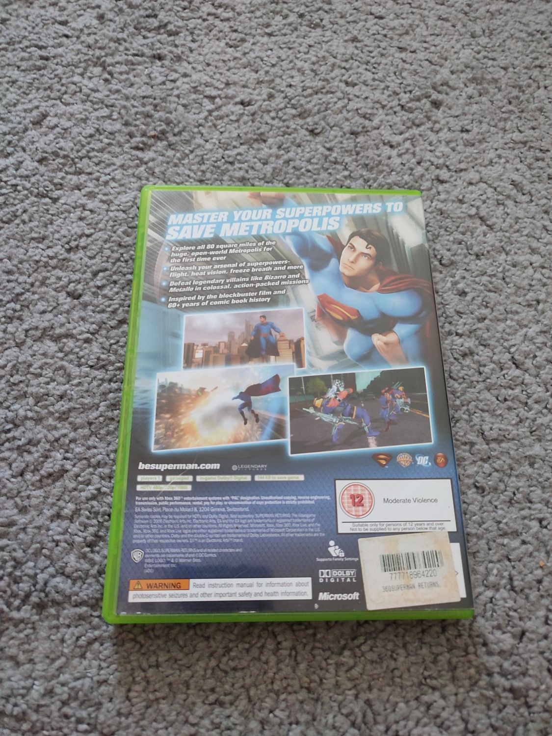 Gra Xbox 360 - Superman Returns (super stan)