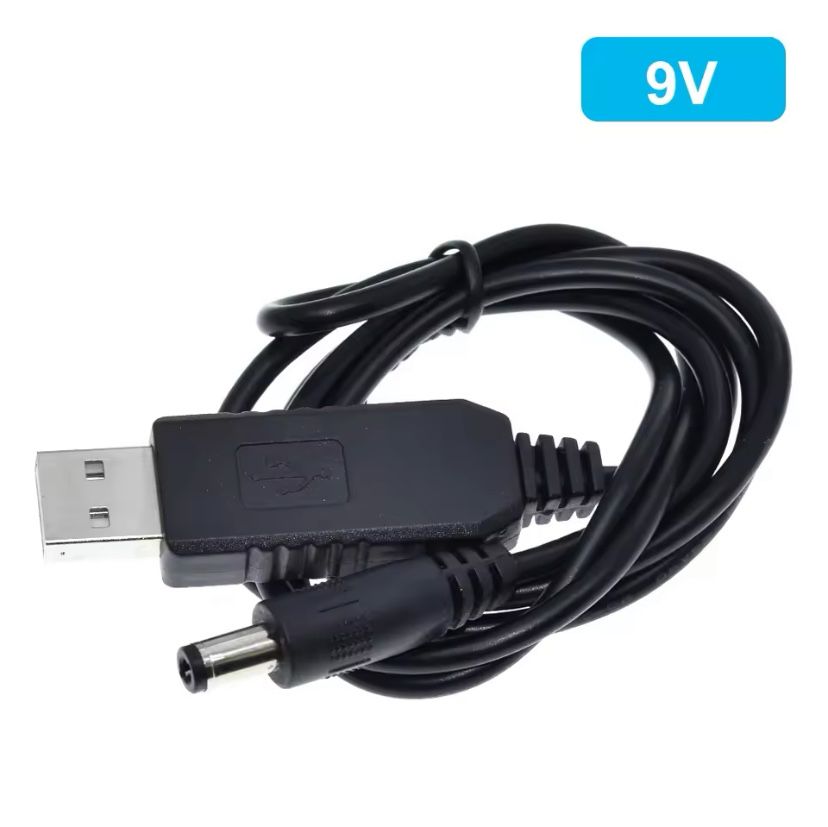 Кабель USB преобразователь DC 9V/12V 2.1x5.5mm для WiFi роутера