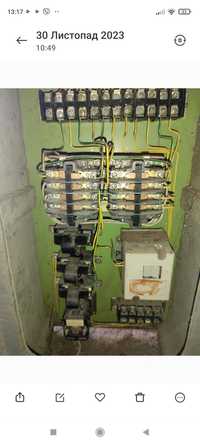 Заводське електрообладнання на токарний станок тв6м