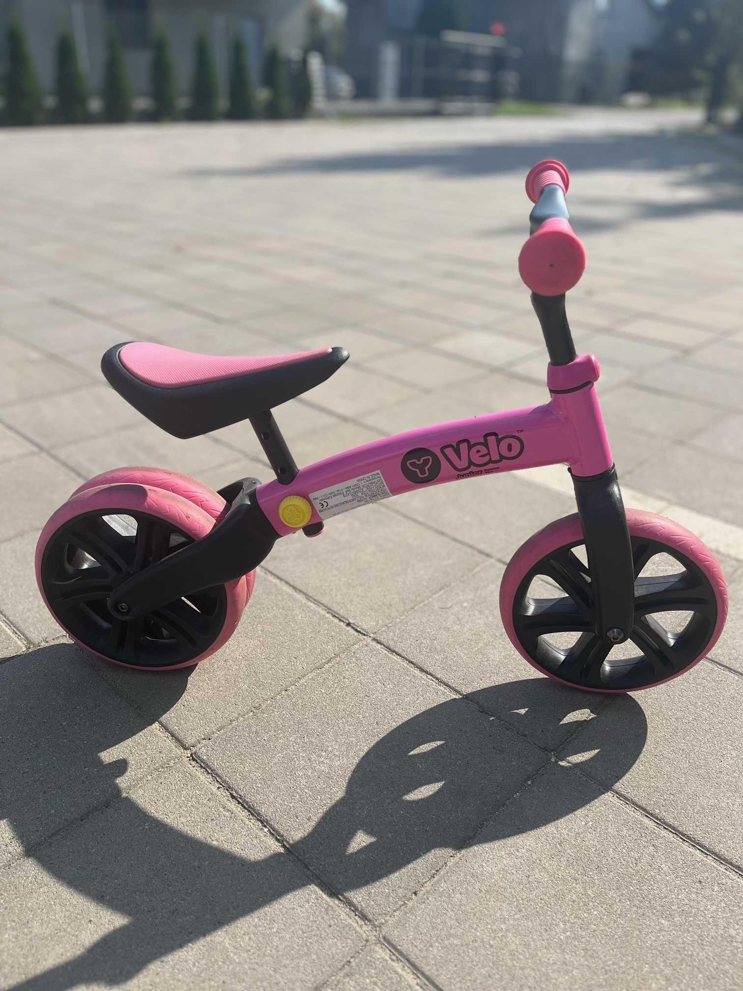 Rowerek biegowy YVOLUTION Velo balance Różowy