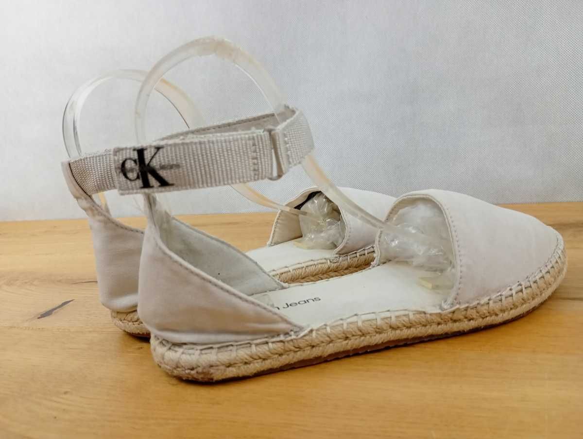 Calvin Klein Jeans, Espadryle, Ankle Espadrille, rozmiar 39