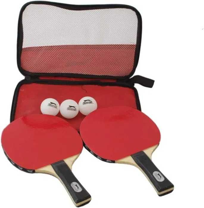 Dwa Zestawy Tenisa PINGPONG Slazenger 4xRakietka 6xPiłeczka 2xPokrowce