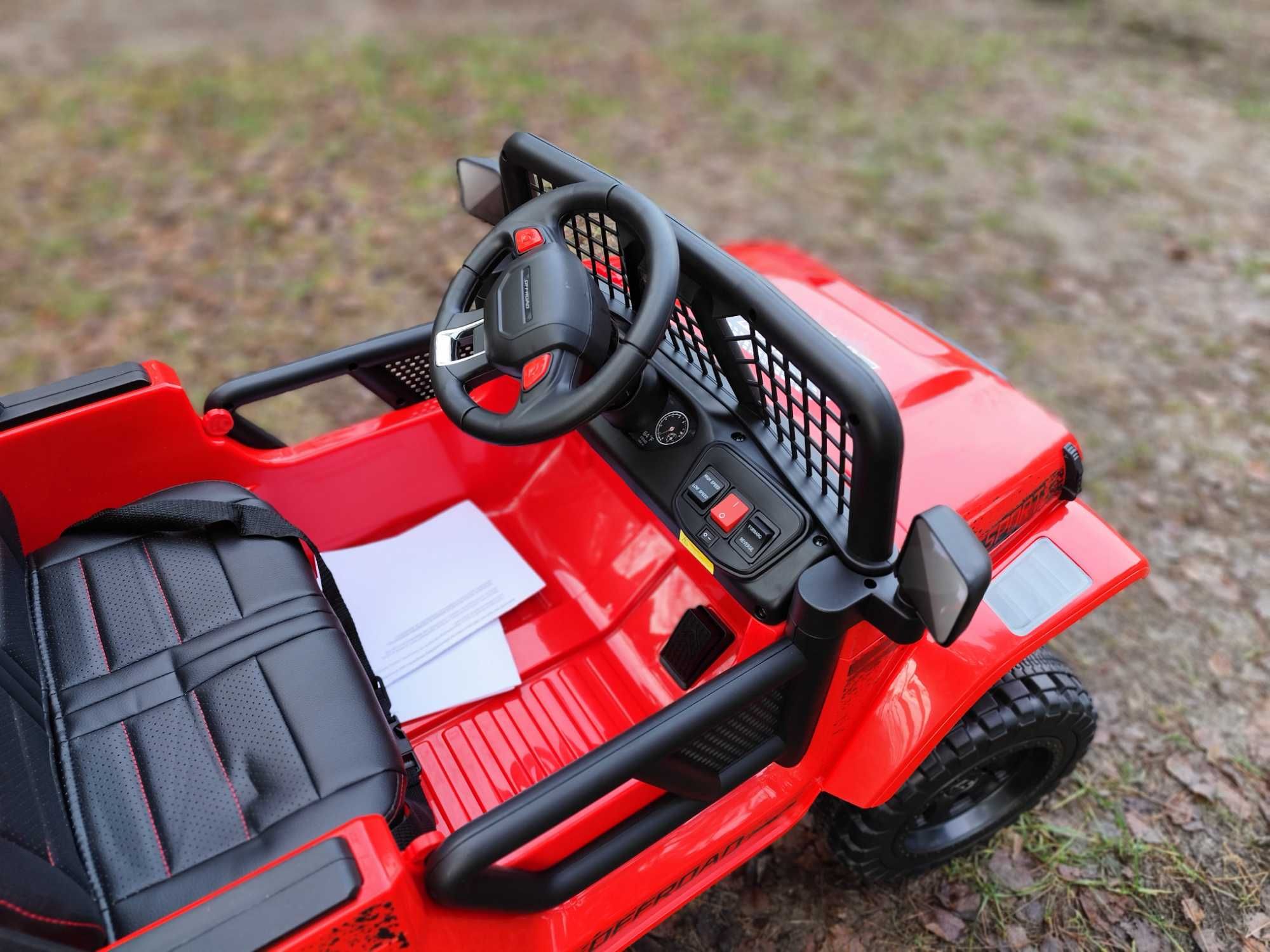 Auto Na Akumulator Jeep 4x4 Dla Dziecka - Pilot - Miękkie koła