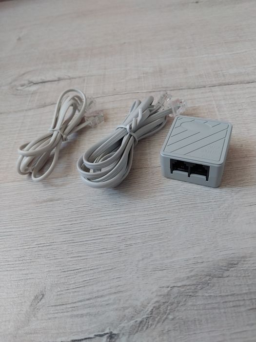 ADSL сплиттер для интернета, LAN кабели в комплекте