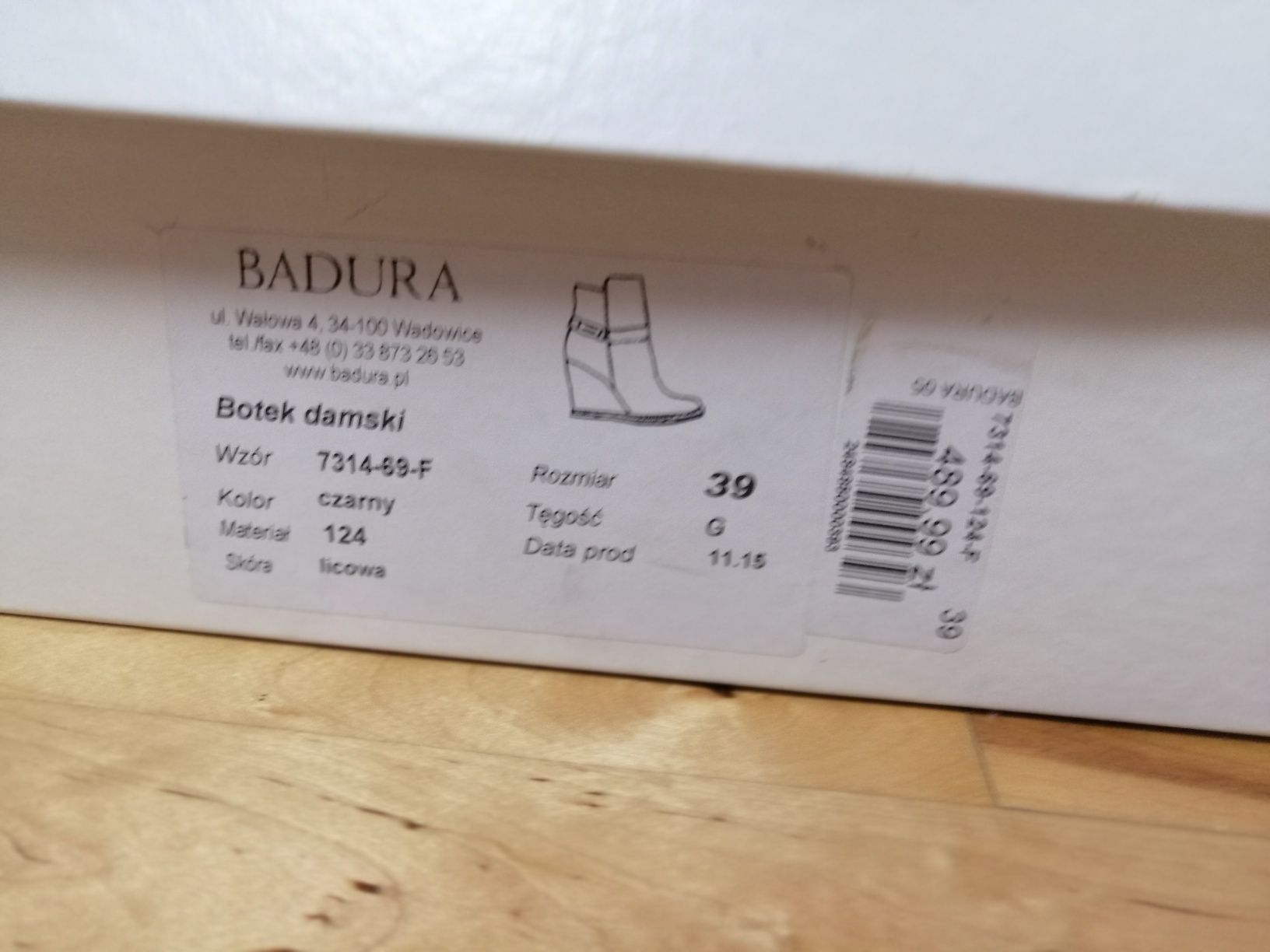 Botki Badura na koturnie