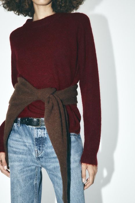 ZARA шерстяной свитер