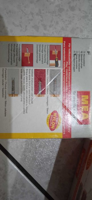 Kołki rozporowe MEA 6x30mm Made in Germany 100 sztuk