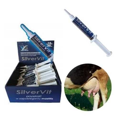 SilverVit 10 ml ochrona wymienia, zapobieganie mastitis, 30 szt