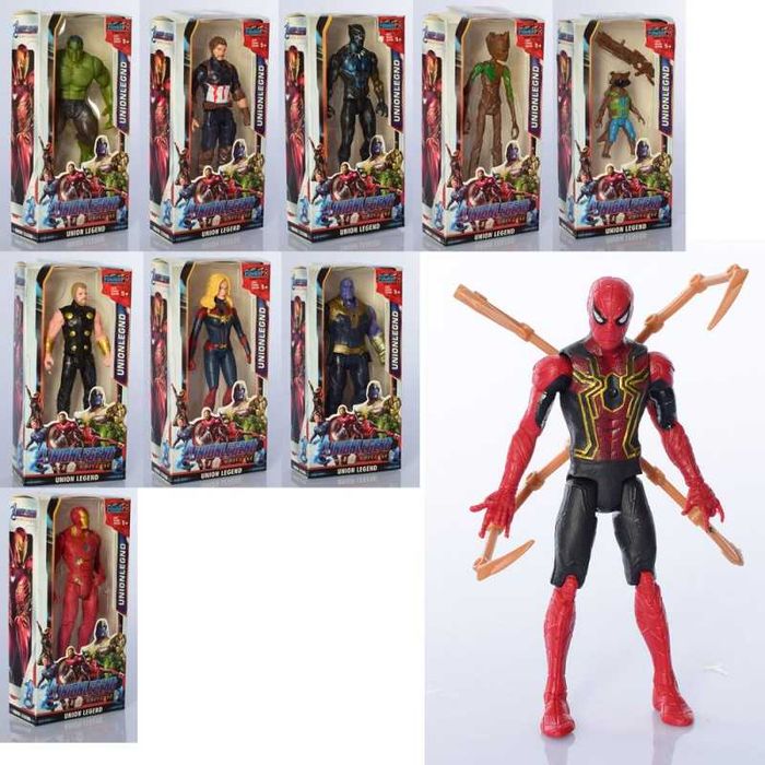 Ігрові фігурки супергероїв Marvel та DC