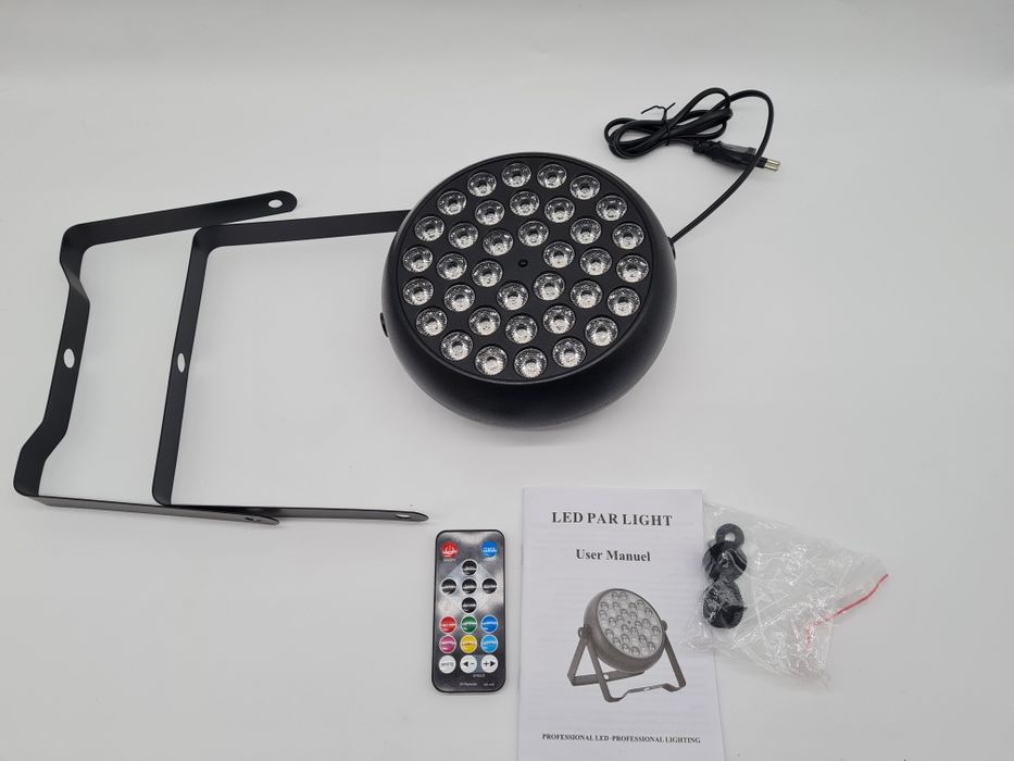 36 świateł światła LED RGB do klubu wesele imprezę DMX pilot