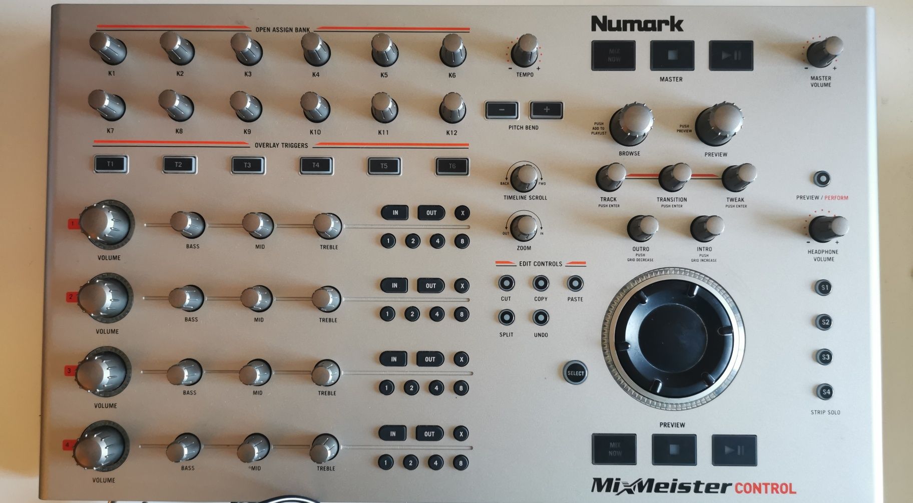 Controlador Numark para MixMeister