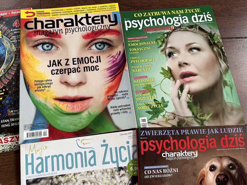 Zestaw czasopism psychologia rozwój osobisty duchowosc sztuka