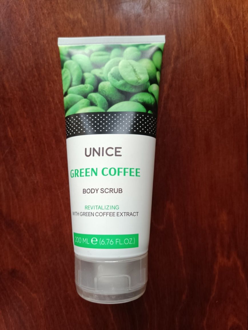 Скраб для тіла Unice з екстрактом зеленої кави, 200 мл