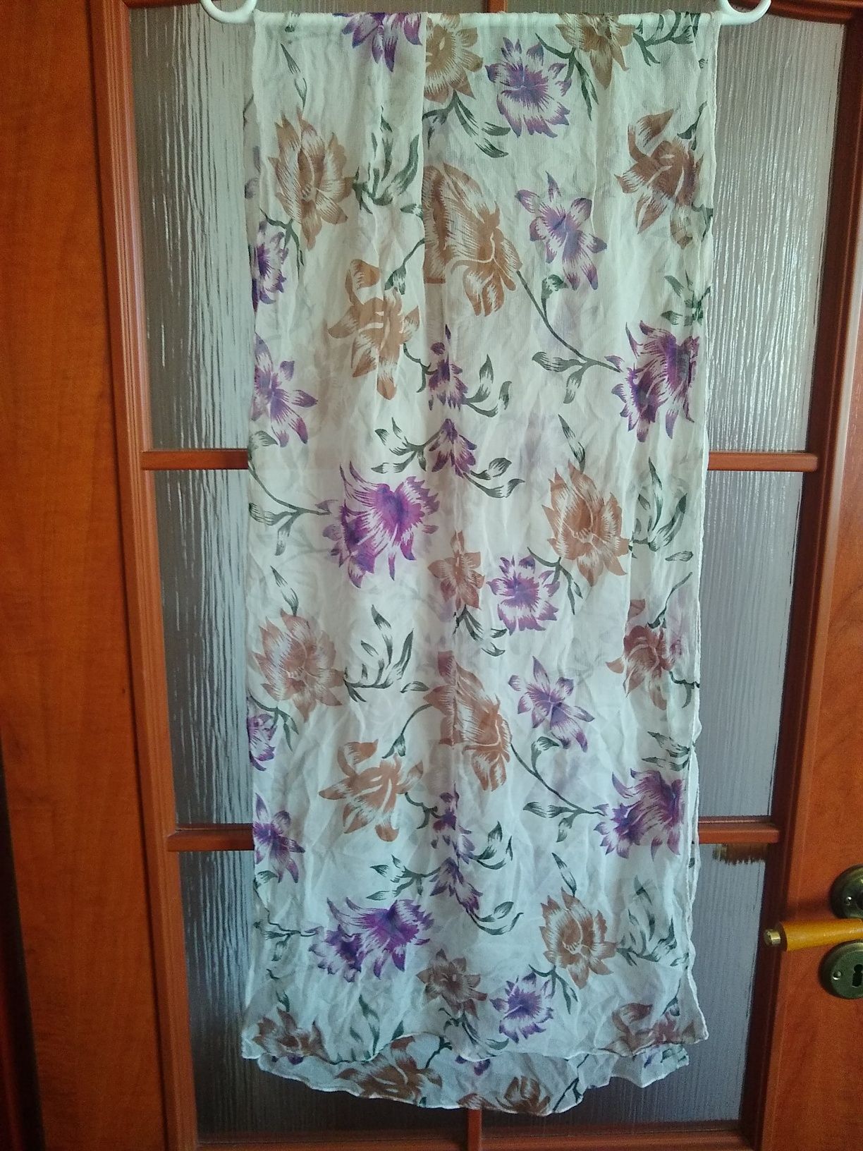 Edina Ronay, Super elegancki duży szal jedwabny, 100% Jedwab / Silk