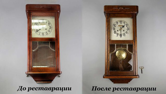 Реставрация корпусов часов и барометров
